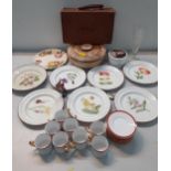 Collectables to include Booths blue and white plates, collectors plates, 19th century Swansea