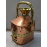 A Chekpump copper and brass three gallons petrol measures Location: