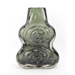 A Whitefriars willow 'Cello' vase, designed by Geoffrey Baxter, pattern 9675, with polished