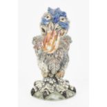 Andrew Hull for Cobridge, a ceramic stoneware grotesque Wally Bird jar and cover in the manner of