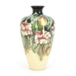 A Moorcroft pottery limited edition vase, designed by Kerry Goodwin, 2001, of tapering cylindrical