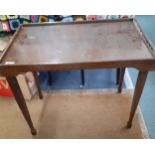 A mid 20th century oak Silverdale bed tray on folding legs Location: A2F