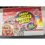 Gerry Cottles Circus, promotion poster circa 1970's, folded, 30 inches x 40 inches Location: