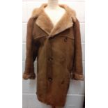 A vintage Morlands gents sheepskin coat, 49" chest x 34" long. Location:Rail2 Condition: small