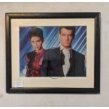 James Bond signed photo, P Bronsan and H Berry with COA, framed and glazed Location: