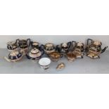 A mixed lot to include a Royal Crown Derby 2451 Imari pattern dish A/F, and a similar Royal Crown