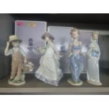 Four Lladro figures Location:2.1