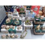 A collection of Lilliput Lane cottages sime with original boxes Location: LAB