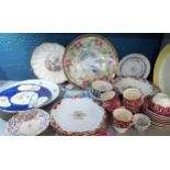 A quantity of ceramics to include a 19th century Welsh plate and other 19th and 20th century