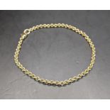 A 9ct gold bracelet, total weight 4.1g Location: