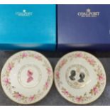 A Coalport HRH Prince of Wales and Lady Diana Spencer commemorative footed fruit bowl, limited