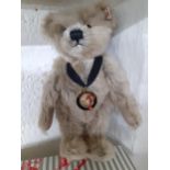 Steiff - a 2018 The Armistice Centenary teddy bear No 690662 with original tags intact and box, 26cm