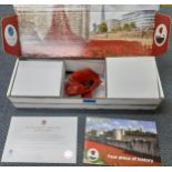 A Paul Cummins Ceramics 'Blood Swept Lands and Seas of Red' limited edition ceramic poppy made for