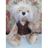 Steiff - a 2016 Teddyb. Einstein, No 690006, with original tags intact and box, 28cm high