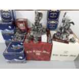 A quantity of mainly boxed Tudor Mint Myth & Magic pewter mystical models with crystal additions