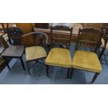 Five mixed chairs to include a Regency mahogany hall chair Location:
