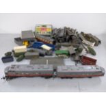 A collection of 00 gauge items to include a Tri-ang 4008 locomotive track and accessories Location: