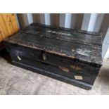 An early 20th century Marshall Improved Air & Water Tight chest, 35h x 91w, Location: CON