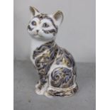 A Royal Crown Derby Majestic Cat paperweight, limited edition 2781/3500, 13cm h Location:9.1