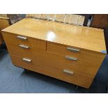 A mid 20th century Stag John & Sylvia Reid chest of two short and two long drawers 72.5cm h x 101.