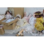 A collection of dolls mostly boxed to include the Ashton Drake galleries, The Shirley Temple "