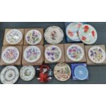 Collectors plates to include Bradford Exchange Royal Albert 'Britain's Wild Flowers' Royal Creamware