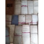 Indentures-A box of early 20th Century papers mainly drawn by John Estill of Malton and Whitehead,