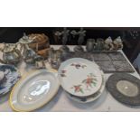 A mixed lot to include Eickhoff Giesserei cast iron plaques, tankards, tea pots, steins and mixed