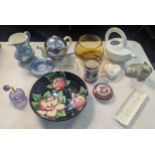 Mixed ceramics to include a Clarice Cliff Magnolia floral bowl, Rosenthal tea pot A/F, Goebel