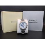 A boxed gents Seiko Sportura quartz stainless steel wristwatch Location:LAB
