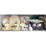 Mixed 20th Century ceramics to include Royal Worcester ramekins, decorative plates and a Myott &