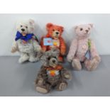 Steiff- A group of four Festival Giengen teddy bears to include Candey 2002, Daddey 2003, Mommey