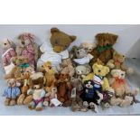 A collection of teddy bears to include Merrythought, J B Bean Associates, Deans Rag Book and others,