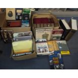 A quantity of mixed books to include Complete Works of Dickens, military and war related