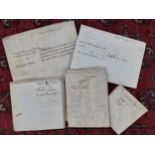 Two 18th Century Vellum indentures dated 1747 pertaining to a John Wright of Wolf Lutton, County