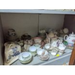 A selection of household and table ceramics to include Noritake and Tuscan china part tea sets,