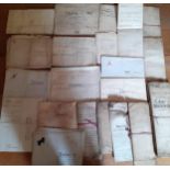 Indentures-A quantity of early 19th-20th Century papers and blue solicitor copies of Conveyances,
