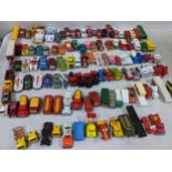 A selection of Matchbox toy cars to include No54 Corgi 1970, Kenworth truck, No22 Freeman