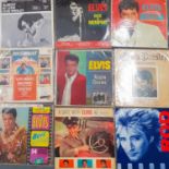 A quantity of mid to late 20th Century LP's to include Elvis and Rod Stewart together with 4