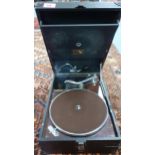 An early 20th Century His Masters Voice gramophone A/F