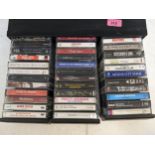 Thirty six pop cassettes