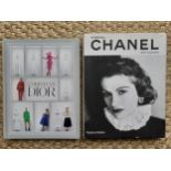 Chanel and Christian Dior-Two coffee table books comprising 'Eternal Chanel' by Jean Leymarie,