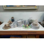 Ceramic and china tableware to include Denby, Royal Albert, Royal Standard and a Royal Doulton stone