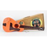 'The Beatles' New Beat toy acoustic guitar by Selcol, in original cardboard box, the orange