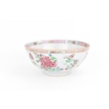 A Chinese export Famille Rose porcelain bowl, 18th century, Qianlong period (1736-1795), the