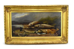 John Bucknall Russell (1819-1893) British 'The Day's Catch', fishing themed painting, signed lower