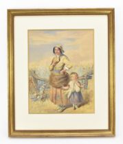 Continental School, 19th century probably British, depicting a genre figurative painting of a