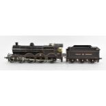An electric gauge 0 4-6-0 locomotive and tender Great Central, lined black no. 1097, with gilt