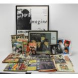 A collection of 'The Beatles' ephemera, to include a 1960's oversized novelty comb by Lido Toys, a