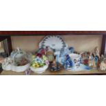 Late 20th century ornaments to include Lilliput Lane Keepers Cottage and Yesterday's Child figural